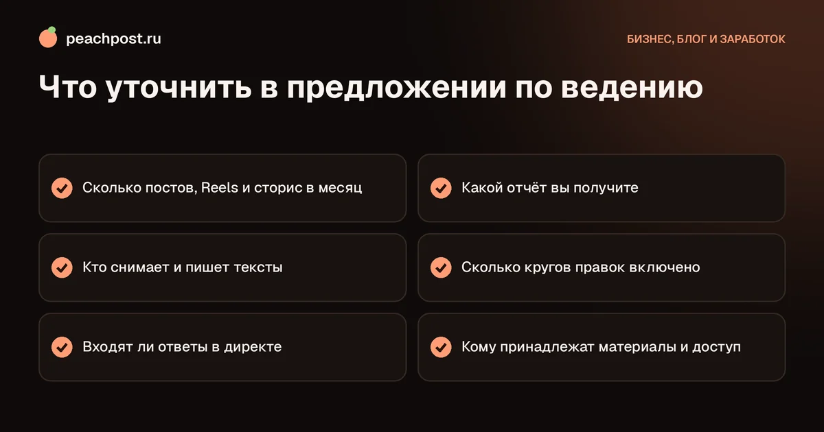 Сколько стоит ведение Instagram для бизнеса: чек-лист вопросов подрядчику