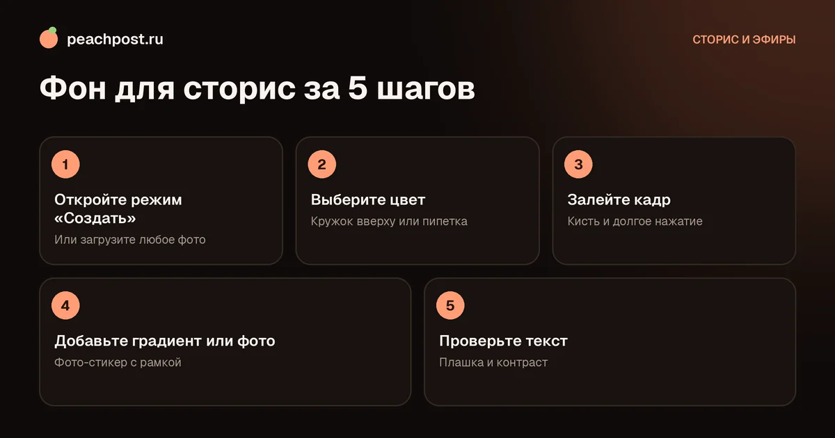 Как сделать фон для сторис: однотонная заливка, градиент и фото