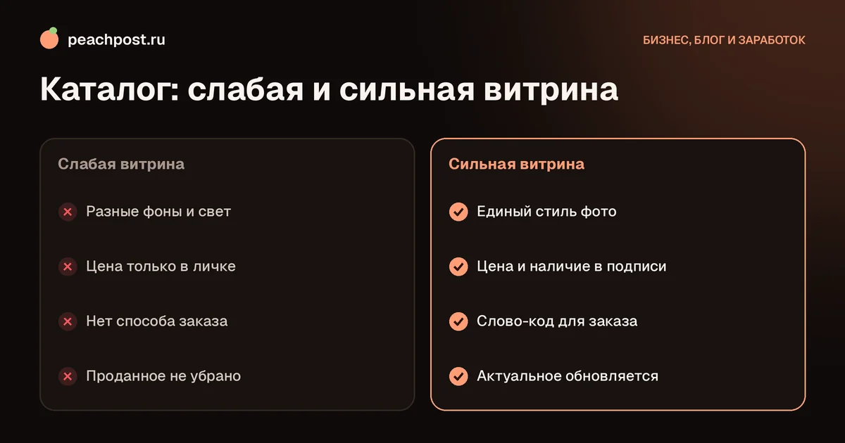 Как сделать каталог товаров в инстаграм: слабая и сильная витрина