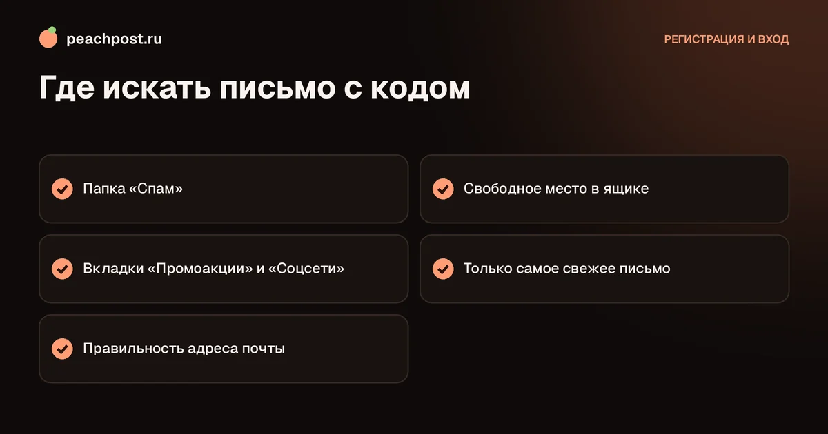 Не приходит код на почту Instagram: чек-лист проверок письма с кодом подтверждения