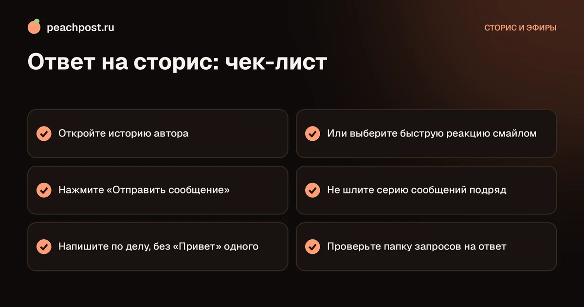 Как ответить на чужую сторис в Instagram: чек-лист ответа