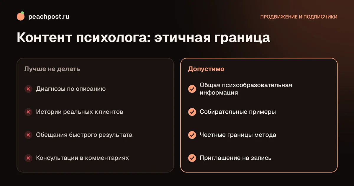 Продвижение психолога в Instagram: что допустимо в контенте, а что нет