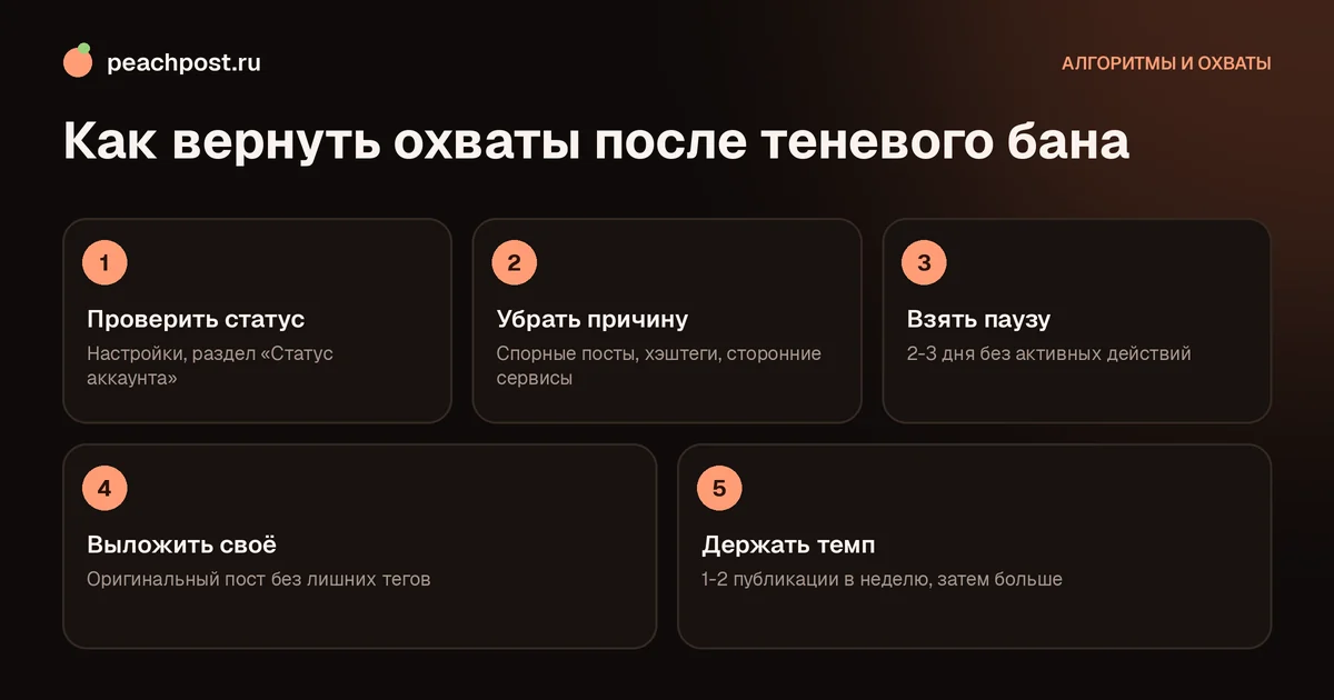 Как выйти из теневого бана в Instagram: пошаговый план возвращения охватов