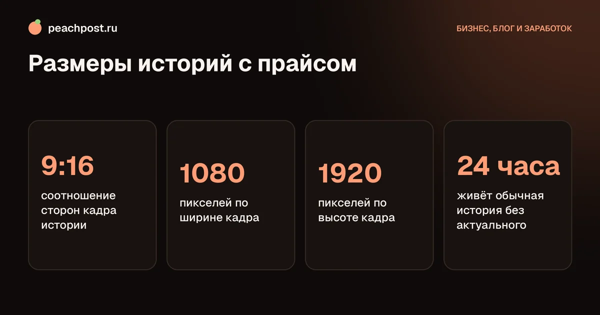 Как оформить прайс в актуальном инстаграм: размеры кадра