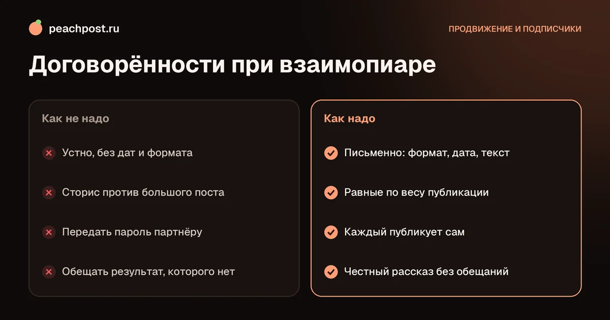 Правила взаимопиара в Instagram: как не надо и как надо договариваться